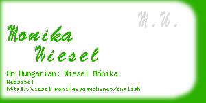 monika wiesel business card